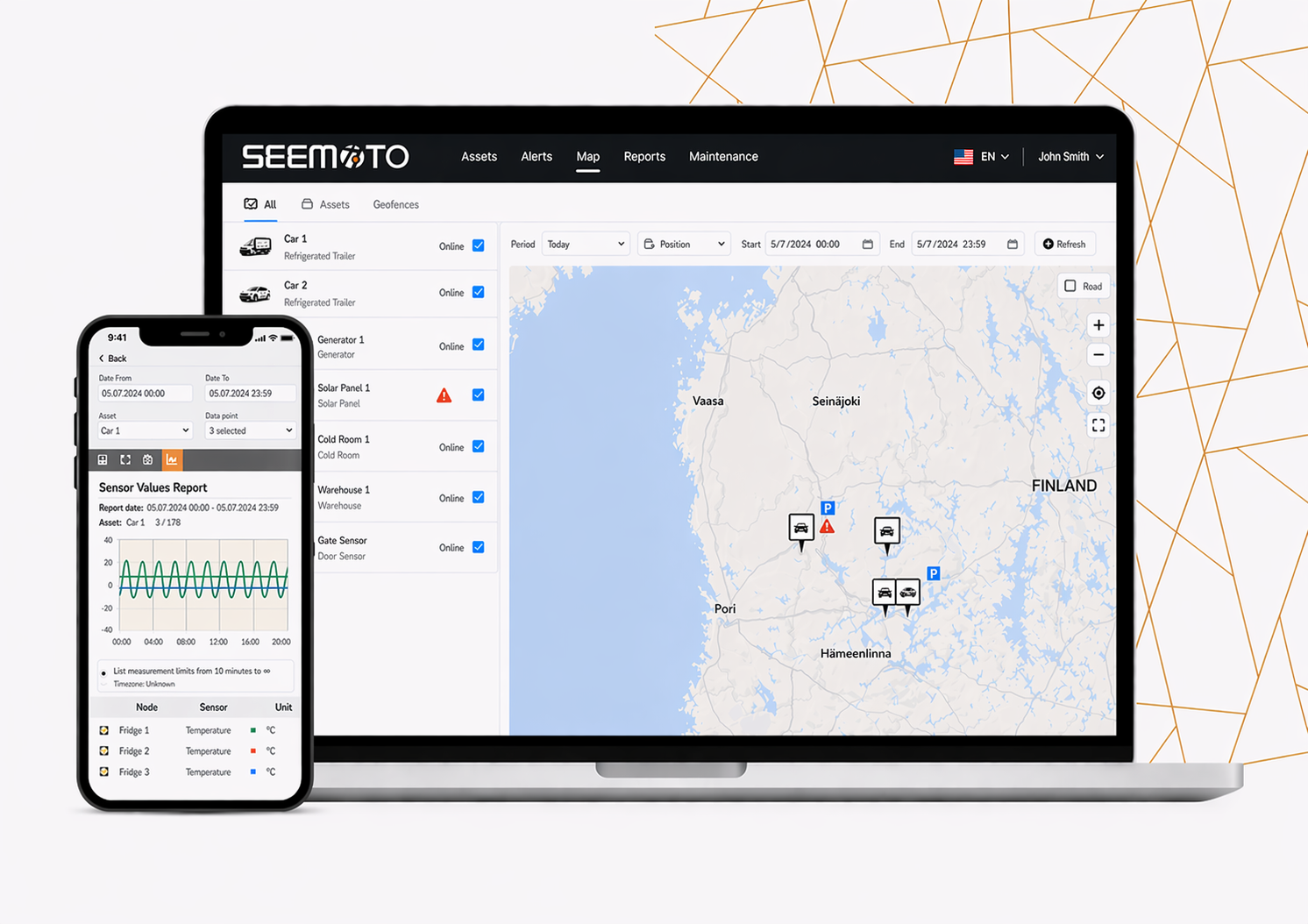 Seemoto Cloud Dashboard